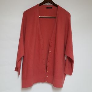 🎊HP🎊T Tahari ottoman ribbed knit button cardigan